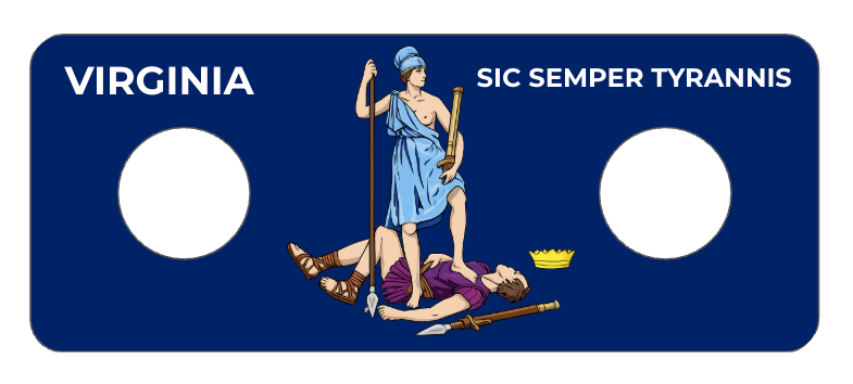 1.5" Virginia State Seal (TYRANNIS)