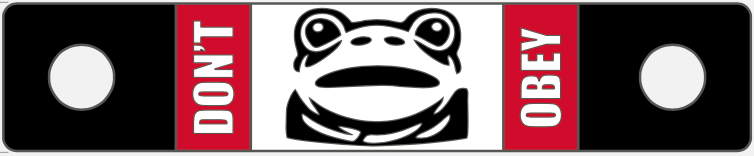 3" Don't Obey Frog