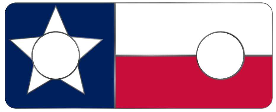 1.5" Texas Flag
