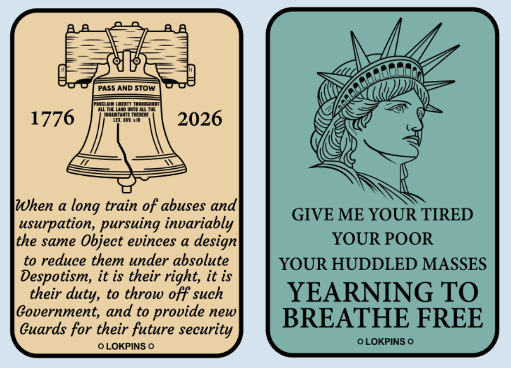 USA 250th 2X Patches