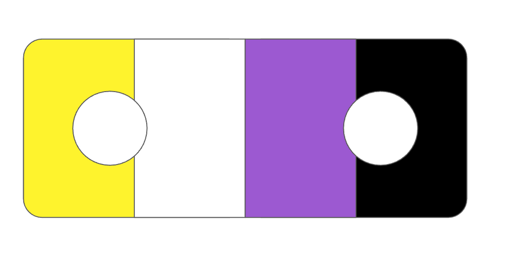1.5" Non-Binary Pride Flag